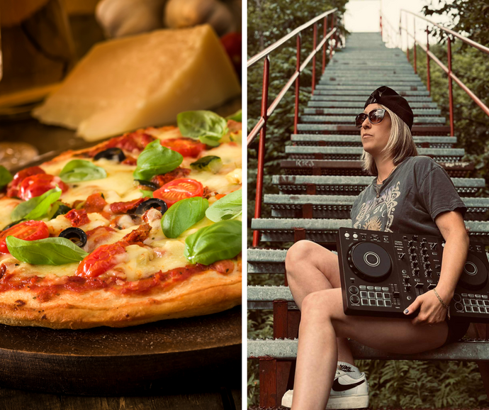 VIN & PIZZA & DJ